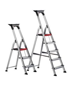 Double Decker Aluminium Stepladder with Tool Tray