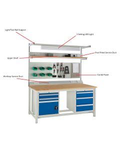 Euroslide Superbench - Above Bench Accessories