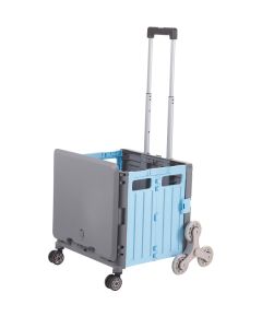 Proplaz Folding Box Truck Blue/Grey - Stairclimber Wheels 35kg