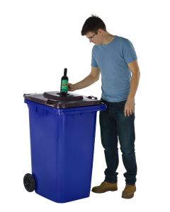 Wheeled Bins with Bottle Hole Lid