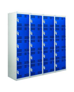 Perforated Door Charging Lockers with a RCD Plug