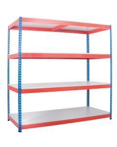 Heavy Duty Rivet Shelving with White Shelves
