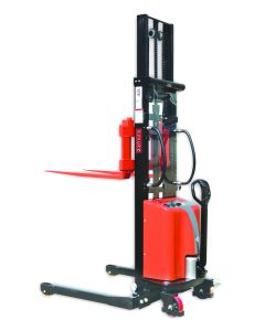VULCAN Semi Electric Straddle Stacker with Adjustable Forks
