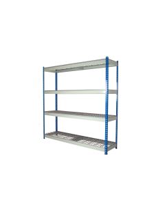 Heavy Duty Rivet Shelving with Wire Mesh Decking