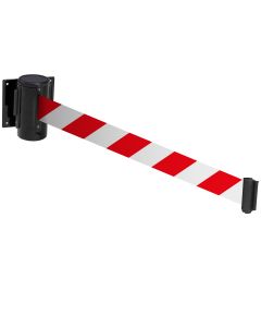 Wall Mounted Belt Barriers - Chevron belt