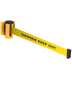 Wall Mounted Belt Barriers - Messaged Belt