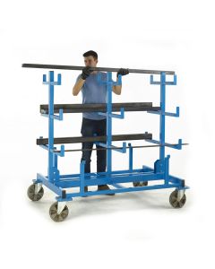 Heavy Duty Mobile Bar Storage Rack