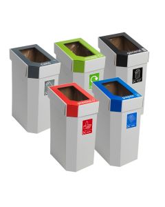 Cardboard Recycling Bins - Set of 5