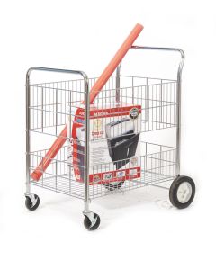 Premium Chrome Plated Wire Tray Trolley