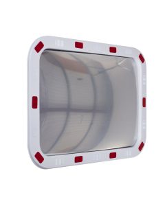 Rectangular Traffic Mirrors with Reflective Edges