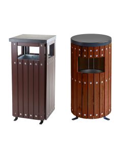 Wood Effect Bins