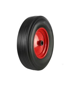 Black wire Rubber Tyred Wheels With Coloured Metal Centres