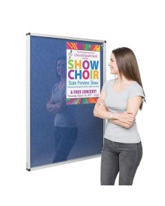 Eco-Colour® Fire Retardant Tamperproof Lockable Single Door Noticeboards