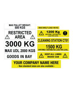 Warehouse Information Labels