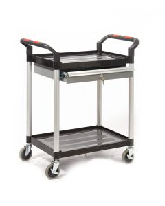 Proplaz Shelf Trolley - Steel Drawers