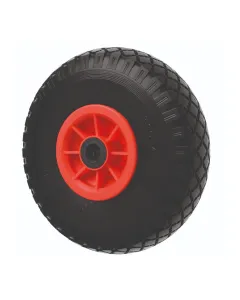 Puncture Proof Wheel with Red Polypropylene Centres