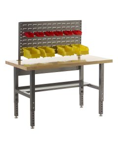 Mammoth Adjustable Height Workbench with Louvre Panel