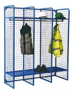Wire Mesh Storage Compartments - Single Sided Unit